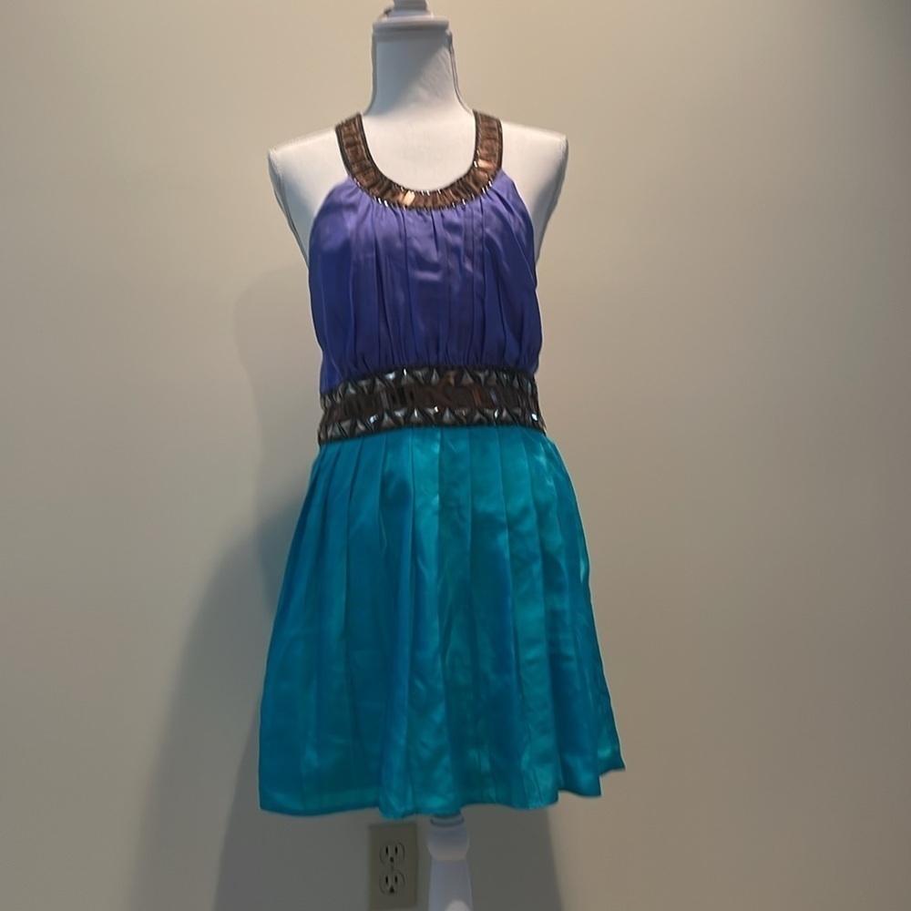 Forever 21 Ladies/Teens Purple & Teal Green Fashion Dress